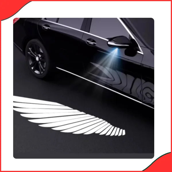 2Pcs Angel Wings LED Lights Universal Side Mirror Decoration - Good Material