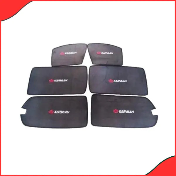 Changan Karvaan Sun Shades with Logo (6-Piece Set) Model 2018-2019 UV Protection & Custom Fit - Latest