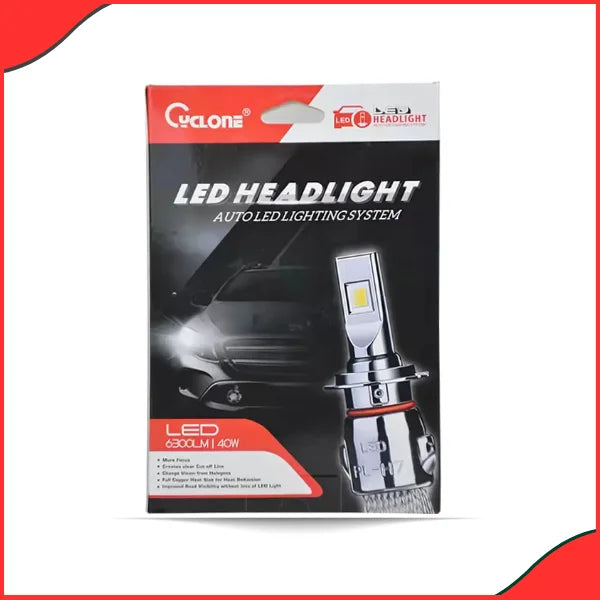 Cyclone 40W 9005 LED Headlight Bulb – 6300LM High Brightness Car Light - Latest