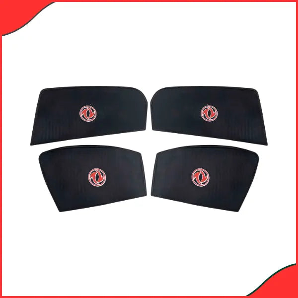 DFSK Glory 580 Pro Side Window Sun Shades with Logo (4-Piece Set) UV Protection & Custom Fit - Latest