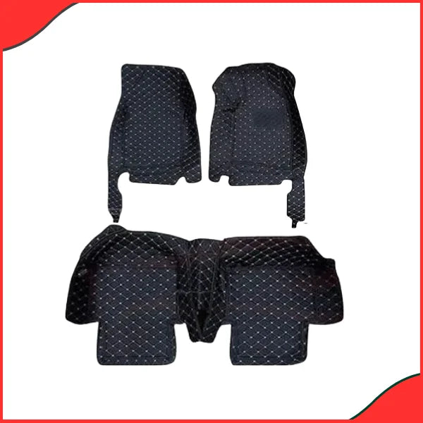 Honda Civic 2006–2012 7D Floor Mats – Black (3 Pcs Set) - best floor mats in pakistan
