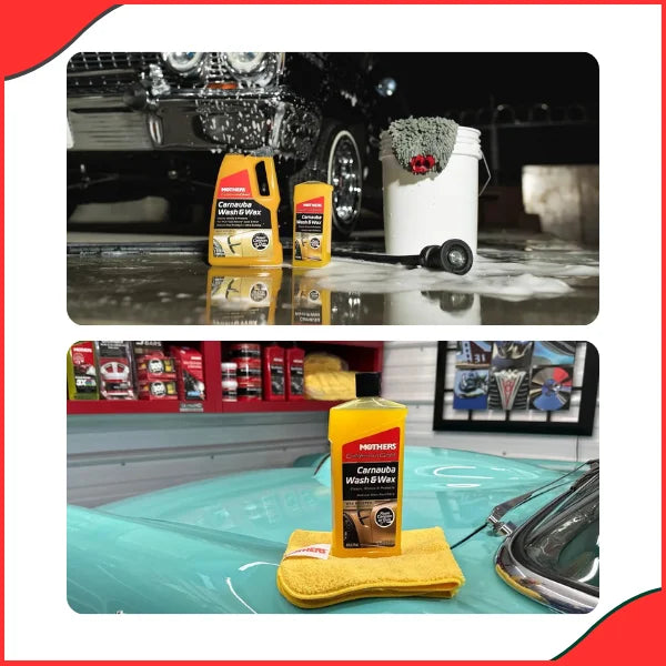 Mothers Carnauba Wash & Wax – 12oz (5676) – Clean & Shine in One Step