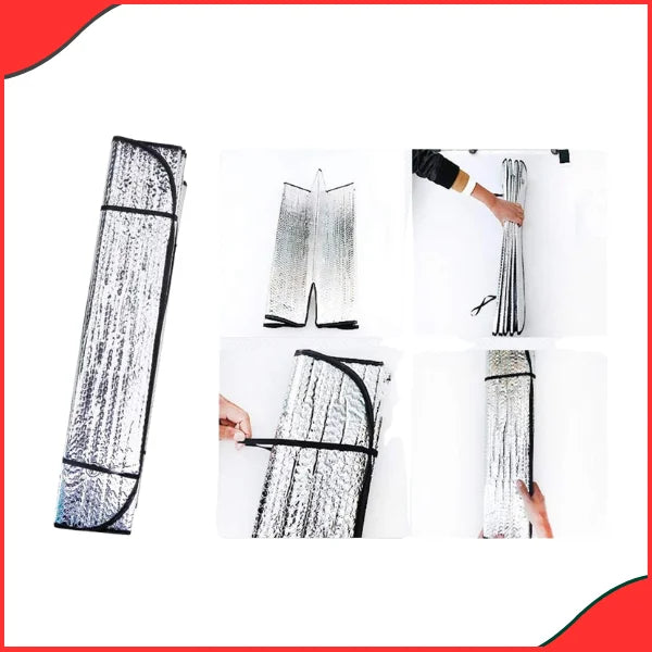 SOGO Universal Car Windshield Sun Shade – Aluminum Foil Curtain for UV Protection - Latest
