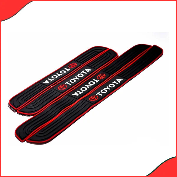 Toyota Rubber Door Sill Protector Anti-Scratch, Durable & Stylish Guard - Latest