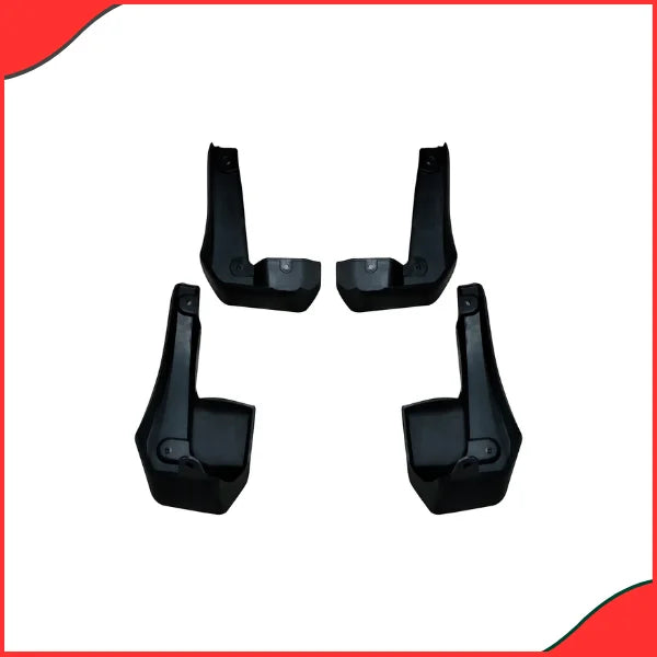 Honda Civic 2016-2021 Black Mud Flaps 4 Pcs Custom Fit Installed View