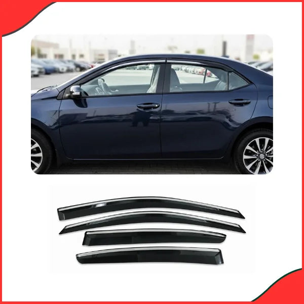 Close-up of Corolla Chrome Air Press - Premium Rain Guard Function