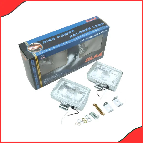 Installed view of DLAA LA1020H Universal Fog Lamps on an auxiliary bumper mount.