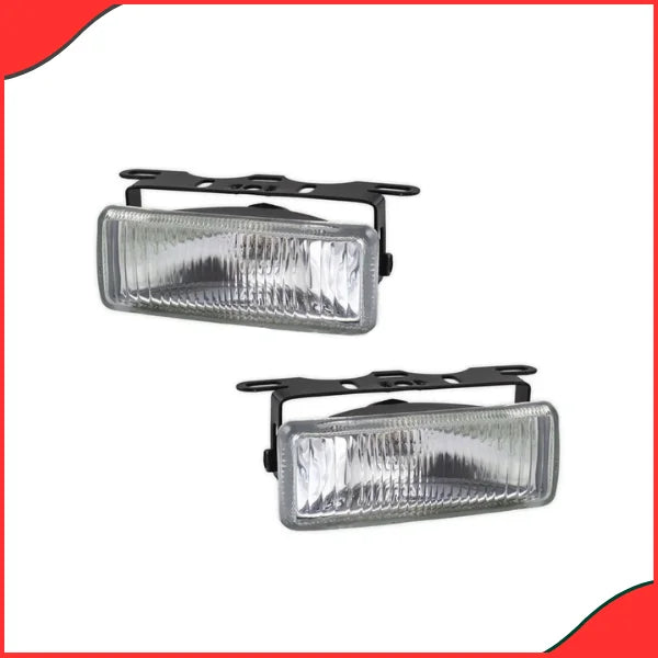 Installed view of DLAA LA111 Universal Auxiliary Fog Lamp on an SUV bumper.