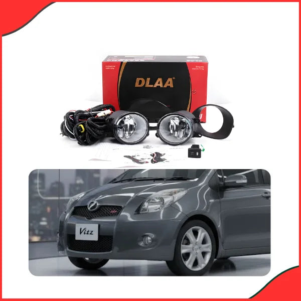 Close-up view of the DLAA TY170A Fog Lamp assembly for Toyota Vitz (2006-2008)