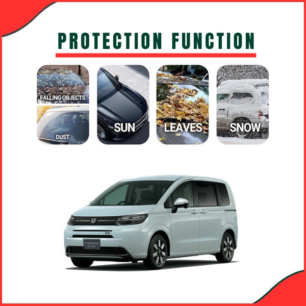 Honda Freed Parachute Top Cover with elastic hem custom fit - side view Pakistan