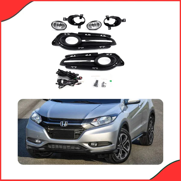 Installed view of DLAA HD011 Fog Lights on a Honda Vezel 2013-2020 model