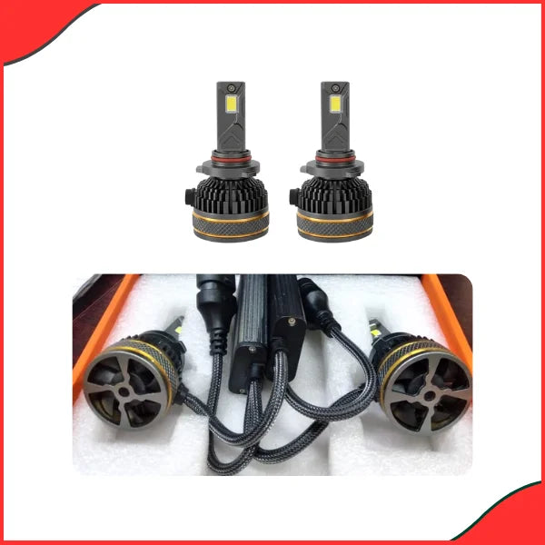 Lenso A130 LED Headlight 1300W 130000LM – High Power Car LED Side Angle