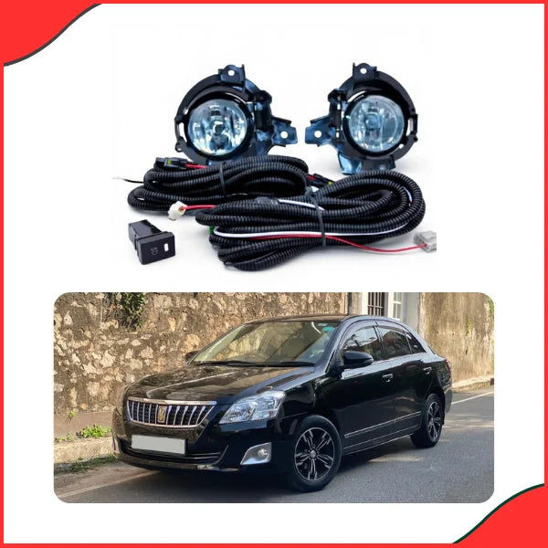 Installed view of DLAA TY478 Fog Lights on a Toyota Premio 2009-2012 model