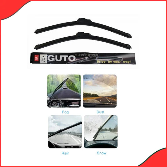 18-Inch Silicone Wiper Blade – Universal Fit, Weatherproof & Streak-Free Performance