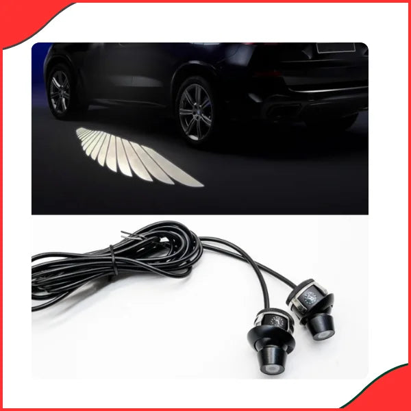 2Pcs Angel Wings LED Lights  Universal Side Mirror Decoration - New Model