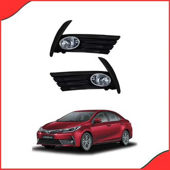 Bugatti Fog Lamps with Chrome for Toyota Corolla 2016–2021 – Bumper Lights