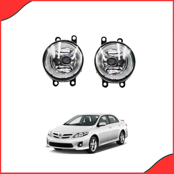 Bugatti Fog Lights for Toyota Corolla 2008-2010 - High Brightness Waterproof LED Set - Best Fog Lights in Pakistan