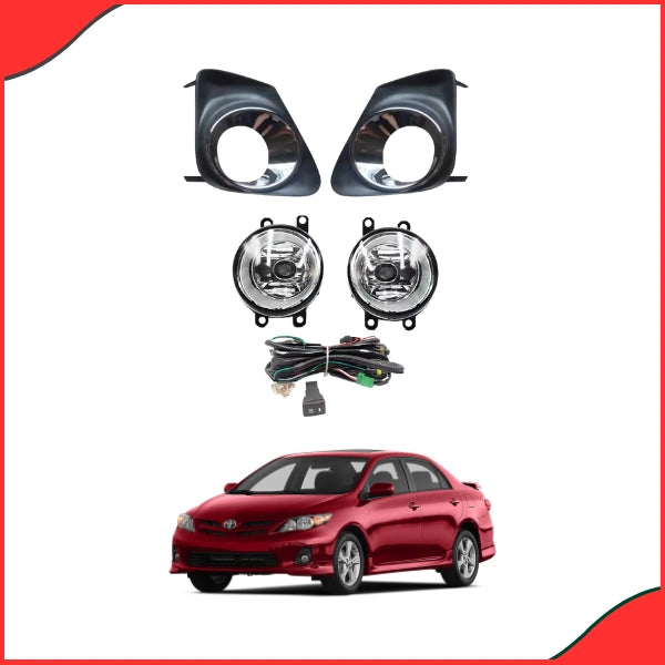 Bugatti Fog Lights for Toyota Corolla 2012 – High Brightness Waterproof LED Set