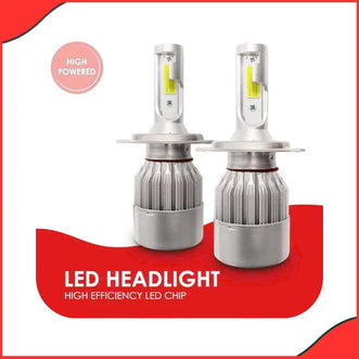 C6 H4 LED Headlight Bulbs – 2pcs Car Set