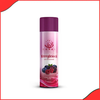 CORAL Berrylicious Air Freshener Spray – 300ml for Car, Room & Office