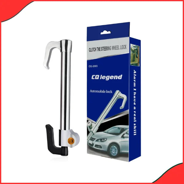 CQ Legend Steering Wheel & Pedal Lock – Double Protection Anti-Theft System (Model CQ-2003) - Latest