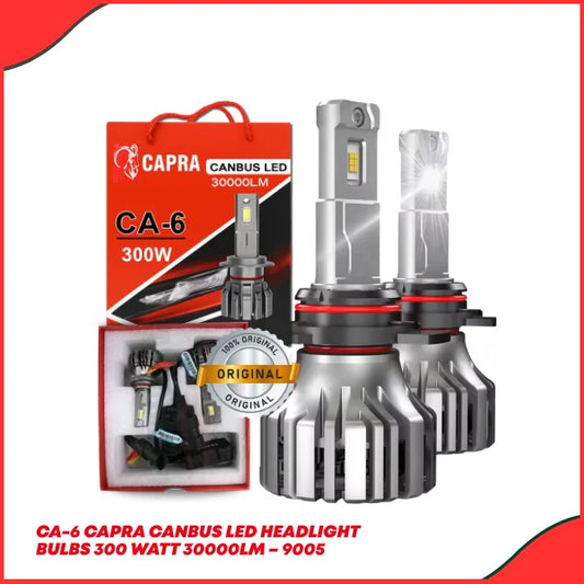 Capra Canbus CA-6 9005 LED Headlight Bulbs – 300W 30000LM High Power