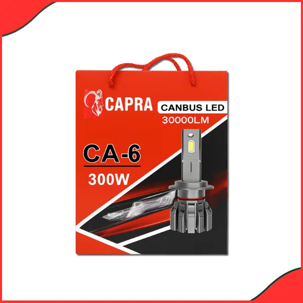 Capra Canbus CA-6 9005 LED Headlight Bulbs – 300W 30000LM High Power - Car Accessories