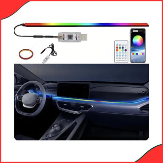Car Dashboard LED Ambient Light Strip  USB Powered, Multi-Color & Smart Control