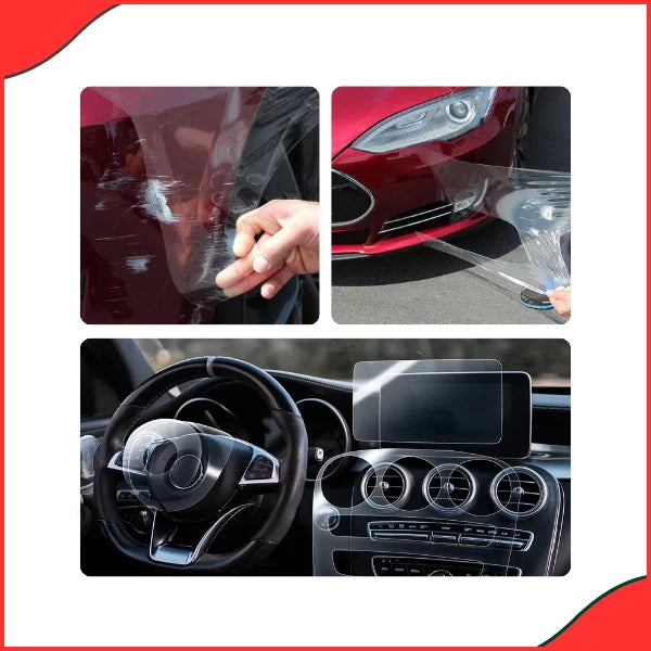 Clear Car Paint Protection Film – Transparent TPU (20cm x 3ft Per Foot) - Latest