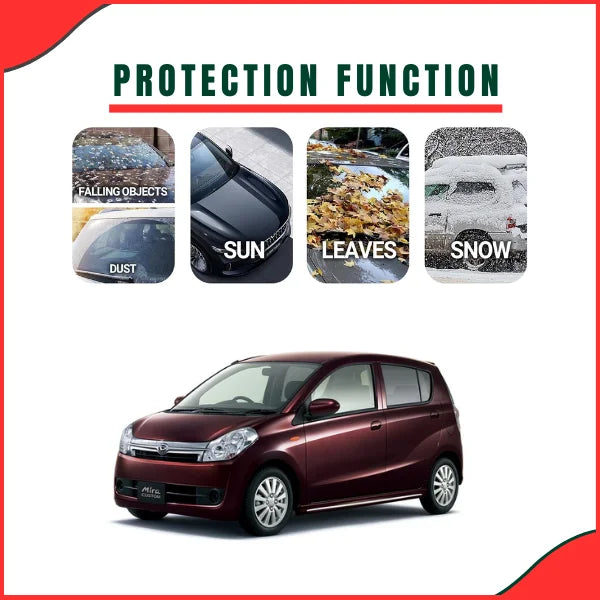 Daihatsu Mira 2006–2017 Car Top Cover – Waterproof PVC + Cotton Fabric Protection - Latest