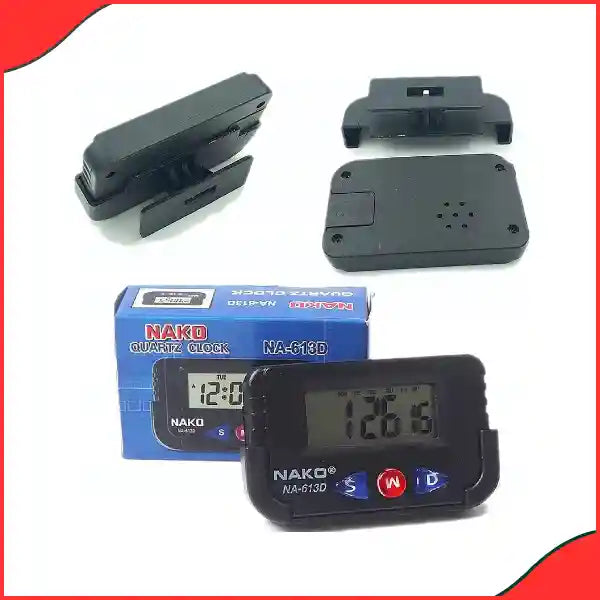 Digital Car Dashboard Table Clock | LED Display & Compact Design