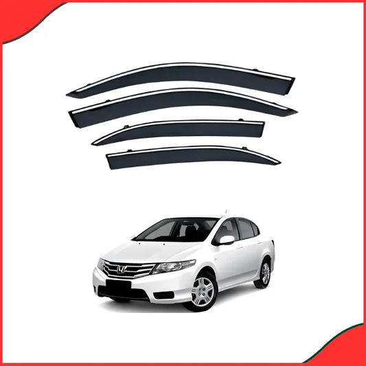 Honda City 2009-2021 Air Press Side View with Steel Chrome Finish