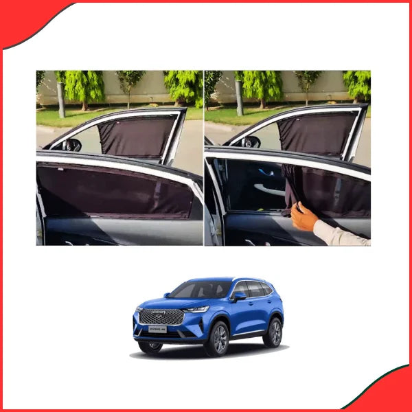 Haval H6 Side Window Sun Shades – Model 2021–2023  4-Piece UV Protection Set - New