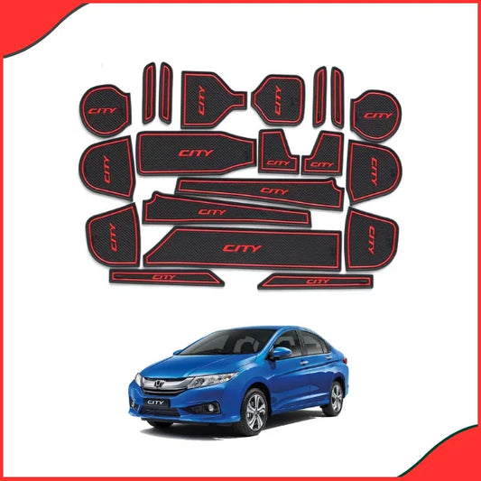 Honda City 2008–2021 PVC Interior Mats – Durable & Easy-to-Clean