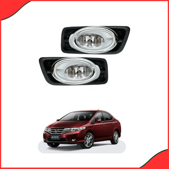 Honda City 2009–2021 Bugatti Chrome Fog Lamps HD-222