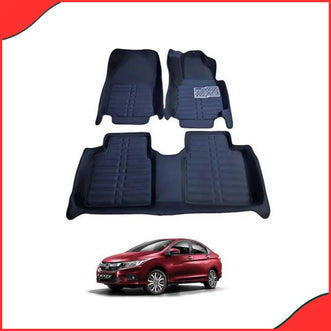Honda City TRP 5D Floor Mats – Black 3-Piece Set (2008–2021)