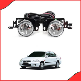 Honda Civic 1999–2000 Bugatti Fog Light Lamps – Model HD203 Durable Front Bumper Lights