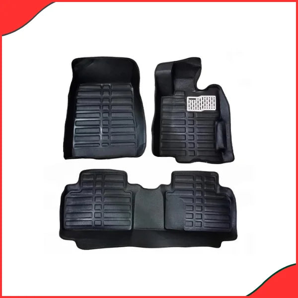 Honda Civic 5D Custom Floor Mats – Black  3-Piece Set (2012-2016)