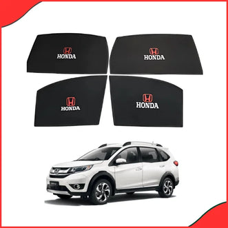 Honda BR-V Side Window Sun Shades with Logo – Set of 4 (All Models) - Latest
