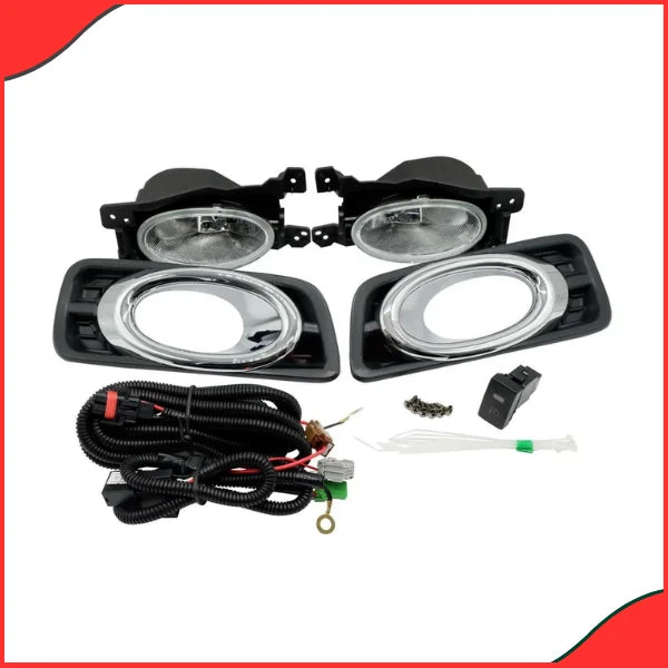Honda City 2008–2021 Bugatti Fog Lamps – Chrome Front Bumper Lights for Enhanced Visibility - Latest fog lamps