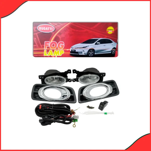 Honda City 2009–2021 Bugatti Chrome Fog Lamps HD-222