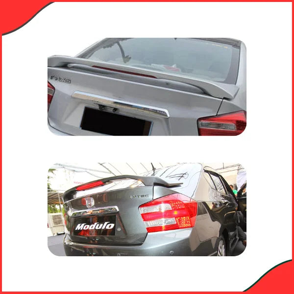 Honda City Spoiler with LED Brake Light – Model 2009-2021 Rear Trunk Lip - best honda city accessories