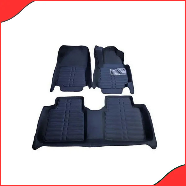 Honda City TRP 5D Floor Mats – Black 3-Piece Set (2008–2021) - Latest