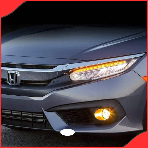 Honda Civic 2016–2021 Sequential LED Headlights – Stylish Front Lamp Pair - car led lights