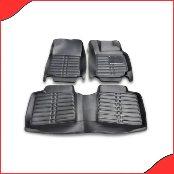 Honda Civic 5D Custom Floor Mats – Black  3-Piece Set for 2022-2023 Models - Latest