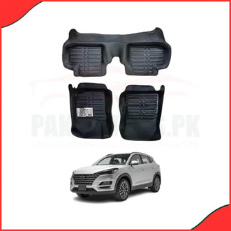 Hyundai Tucson 5D Custom Floor Mats – Black  Perfect Fit for 2020-2021 Models