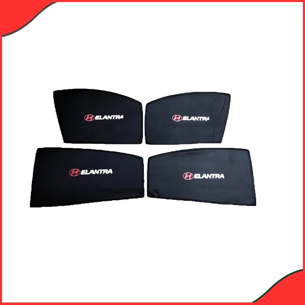 Hyundai Elantra Side Window Sun Shades with Logo – Set of 4 (2021–2022 Models) - Latest