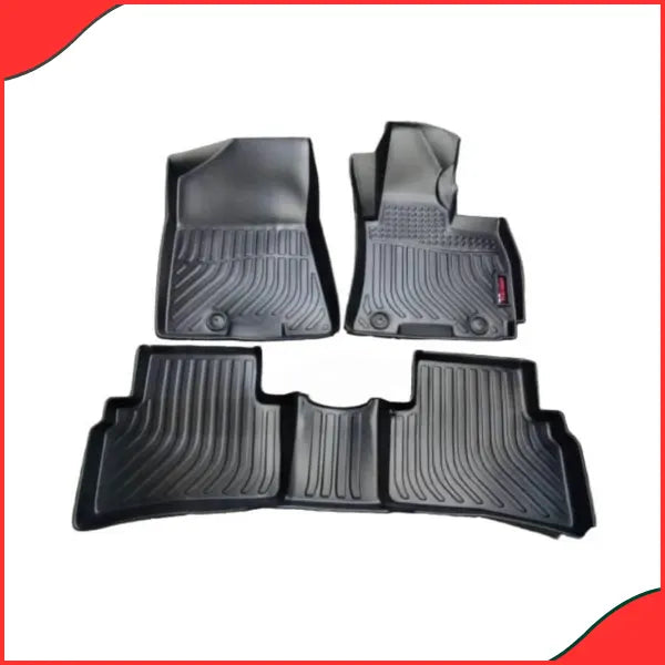 Hyundai Tucson 9D Floor Mats (2020-2021)  Premium Beige with Grass Texture – 3-Piece Set for Ultimate Protection - Latest