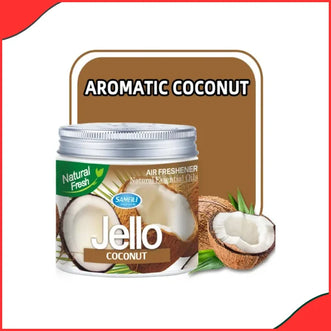 Jello Coconut Natural Fresh Gel – Car Air Freshener with Long-Lasting Scent