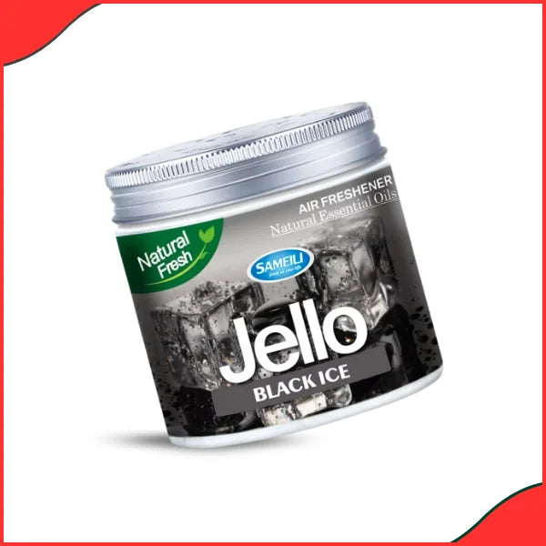Jello Car Air Freshener Gel – Black Ice Scent - Latest Brand